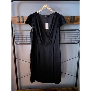 Lisa Luxe Black Rayon Dress | 2X